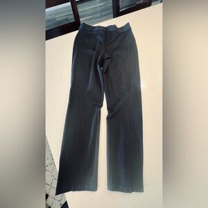 SPANX Blue Pinstripe  smooth 20254R PerfectFit Ponte Slim Straight Pant size L